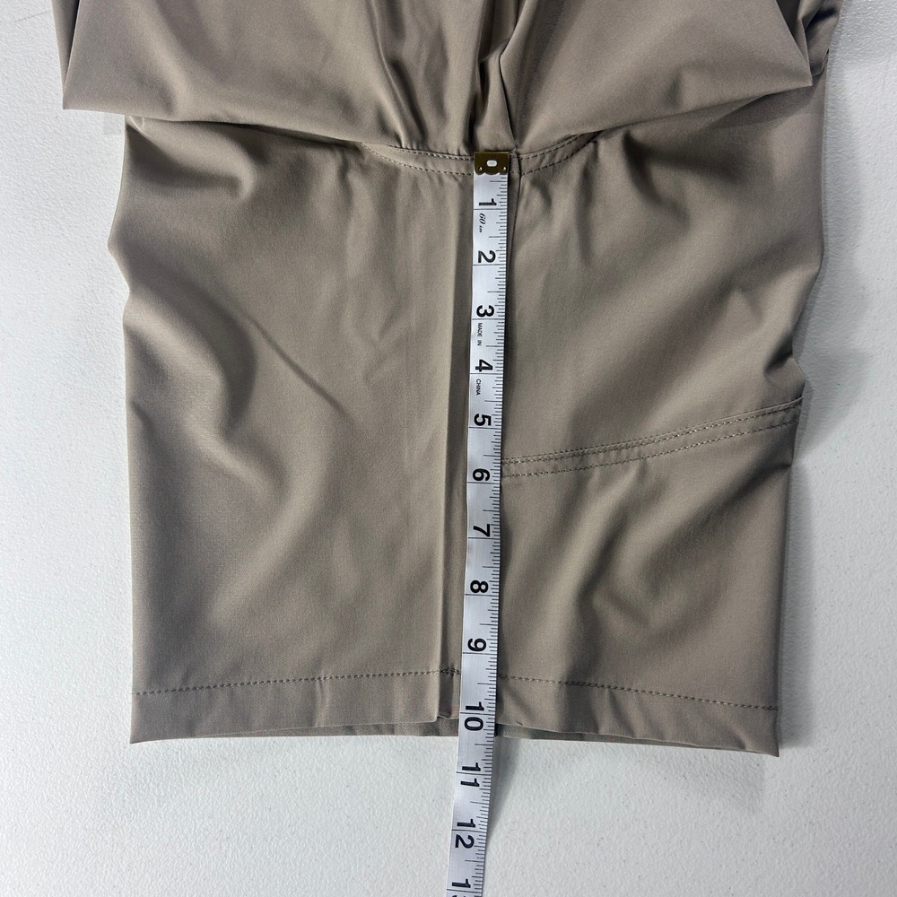 Iron Mens Cargo Shorts Tan Size 34 Stretch Performance Utility Hiking Gorpcore - Picture 5 of 10
